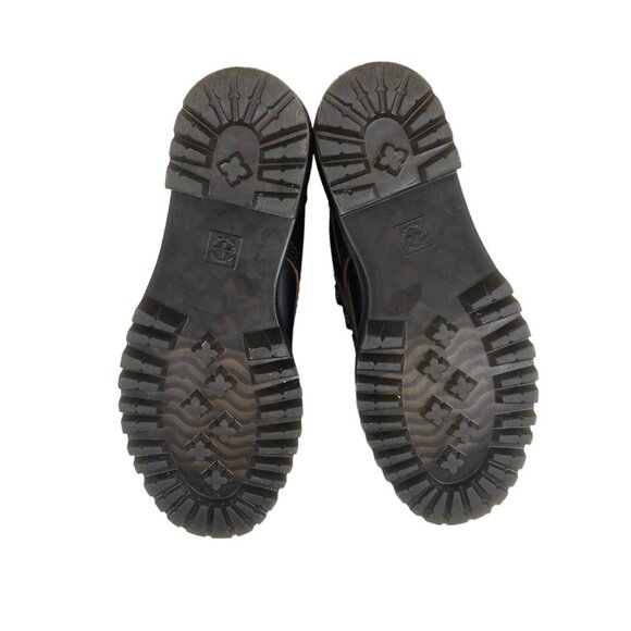 ✨ Dr. Martens Leona Black Leather Platform Combat Boots Women’s 6 - Picture 8 of 8